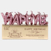 Набор свечей "Happy Birthday", буквы розовые