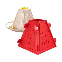 Форма пластиковая для творожной Пасхи, 900 гр