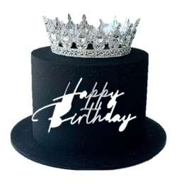 Подложка круглая черная ЛХДФ