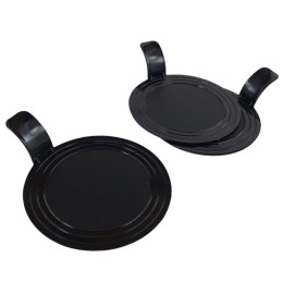 Подложка для пирожных пластиковая круглая с держателем