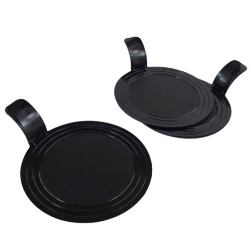 Подложка для пирожных пластиковая круглая с держателем