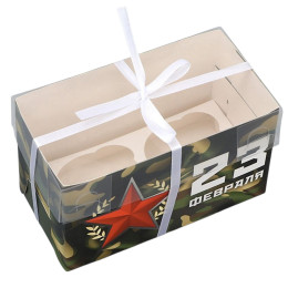 Коробка для капкейка «Звезда», 16 × 8 × 10 см 