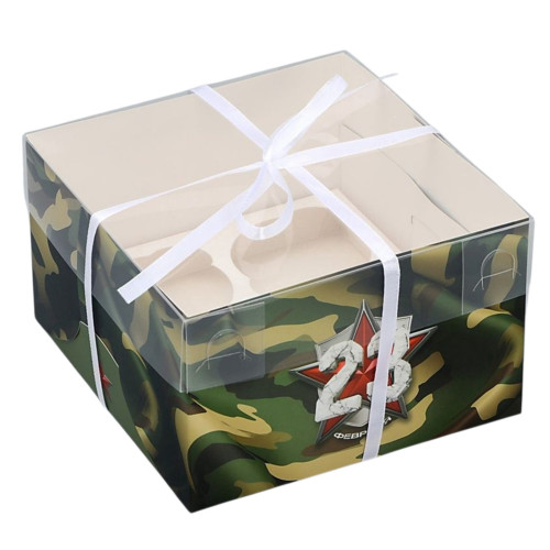 Коробка для капкейка «Для моего мужчины», 16 × 16 × 10 см  по отличной цене 