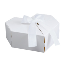 Коробка сборная "Сердце" 17 х 17 х 6 см, белая