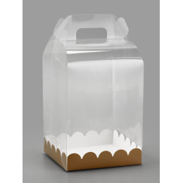 PVC Коробка для бенто-торта, 16 х 16 х 18 см