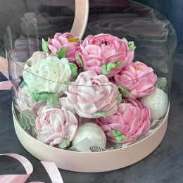 Коробка тубус для торта и пирожных с окном, 20 х 10 см