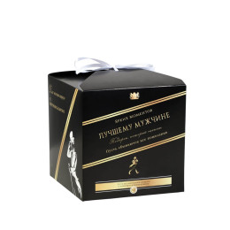 Коробка складная "Лучшему мужчине", 14 х 14 х 14 см