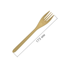 Вилка из кукурузного крахмала 17 см, 2 штуки