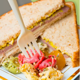 Вилка из кукурузного крахмала 17 см, 2 штуки