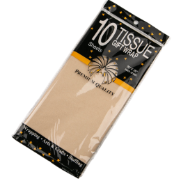 Бумага упаковочная тишью Бежевая, 10 листов (лист 55х60 см)