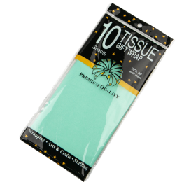 Бумага упаковочная тишью Мятная, 10 листов (лист 55х60 см)