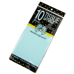 Бумага упаковочная тишью Нежно-голубая, 10 листов (лист 55х60 см)