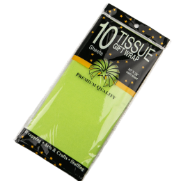Бумага упаковочная тишью Салатовая, 10 листов (лист 55х60 см)