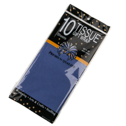 Бумага упаковочная тишью Синяя, 10 листов (лист 55х60 см)