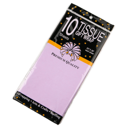 Бумага упаковочная тишью Сиреневая, 10 листов (лист 55х60 см)