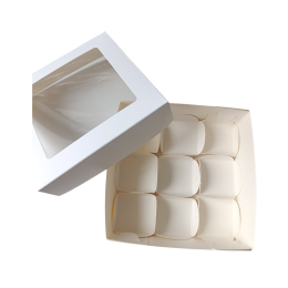 Коробка складная для моти на 9 ячеек (18 х 18 х 6 см)