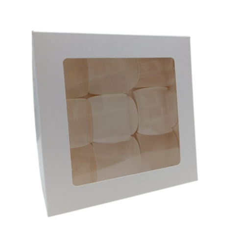 Коробка складная для моти на 9 ячеек (18 х 18 х 6 см) идеальное решение для кондитеров