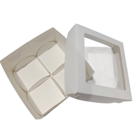 Коробка складная для моти на 4 ячейки (12х12х6 см)