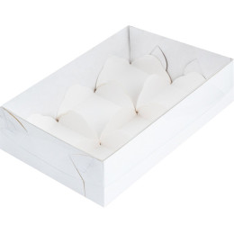 Коробки для моти и макарон с вкладышами на 6 ячеек