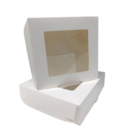 Коробка сборная с окном, 22,5 х 22,5 х 6 см