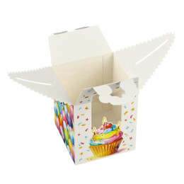Коробка сборная «С днём рождения» 9 х 11 х 9 см 