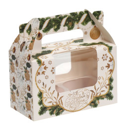 Коробочка для кексов «Шары» (16х8х10 см)