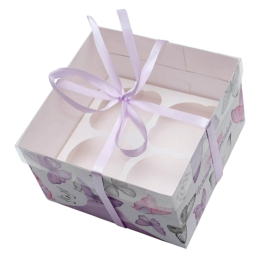 Коробка для капкейка «Самой нежной и красивой», 16 х 16 х 10 см