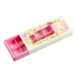 Коробка складная под 10 конфет "Самой прекрасной", 9,8 х 22 х 3,5 см