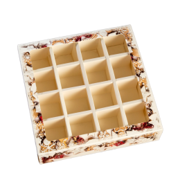 Упаковка для конфет 16 шт «Елочные игрушки» 17,7 х 17,7 х 3,8 см