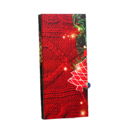 Подарочная коробка под плитку шоколада без окна "Вязанка", 17,1 х 8 х 1,4 см