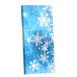 Подарочная коробка под плитку шоколада с окном "Снежинки", 17,1 х 8 х 1,4 см