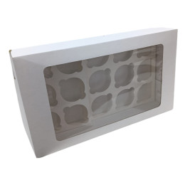 Коробка для капкейков из гофрированного картона на 15 ячеек