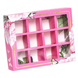 Коробка под 12 конфет "Любимой" (19х15х3,6 см)