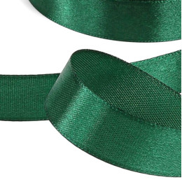 Лента атласная №128(49) 25мм*25±1ярд(23м±1м) тёмно-зелёный