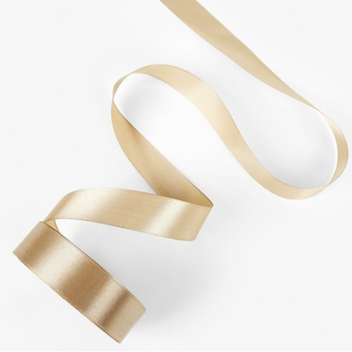 Лента атласная 23±1 м, 25 мм,тёмно-бежевая №168 по лучшей цене