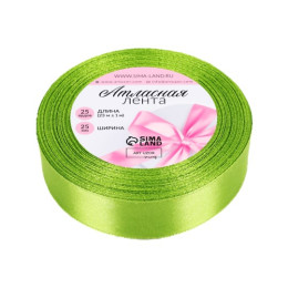 Лента атласная 23±1 м, светло-зелёная №184
