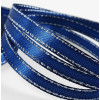 Лента атласная, с серебряным люрексом 23±1 м, синяя №038 по лучшей цене