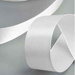 Лента атласная 23±1 м, цвет белый №01
