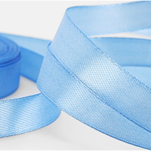 Лента атласная, 12 мм, 23±1 м, небесно-голубая №78