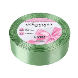 Лента атласная 23 ± 1 м, цвет фисташковый №65