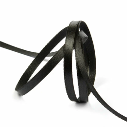 Лента атласная 23 ± 1 м, цвет чёрный