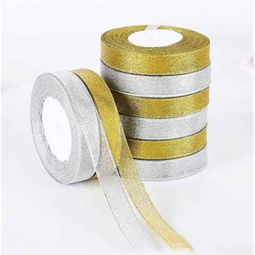 Лента парчовая 22 метра серебро по лучшей цене