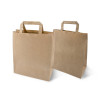 Пакет бумажный с плоскими ручками, крафт, 320 х 200 х 220 мм по лучшей цене