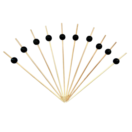 Пика "Чёрная жемчужина" 12 см, 100 штук