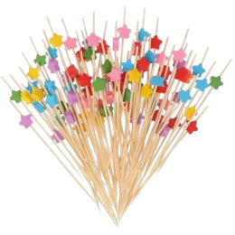 Пика "Звёзды микс" 12 см, 100 штук