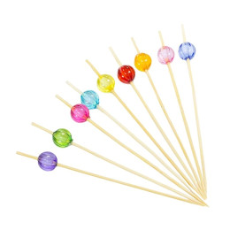 Пика "Кристалл микс" круглый 10 см, 100 штук