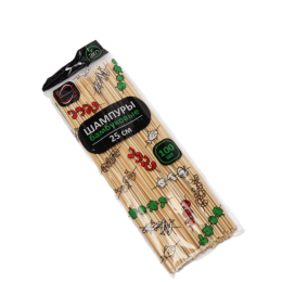 Шампуры бамбуковые 25 см (100 шт)