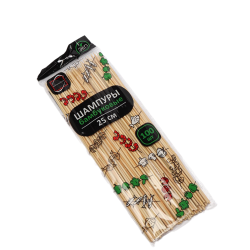 Шампуры бамбуковые 25 см (100 шт)