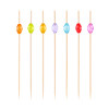 Декоративные пики "Кристалл разноцветный", 12 см, 100 штук