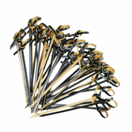 Декоративные пики "Завитки" чёрные, 10 см, 100 штук